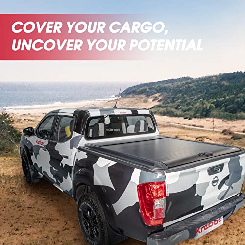 Kreboc Truck Tonneau Cover Aluminum Retractable Truck Bed Cover Fits 2005-2020 Toyota Tacoma 5.0 Ft Bed 60" Pickup(Short Bed) Black #TOP5