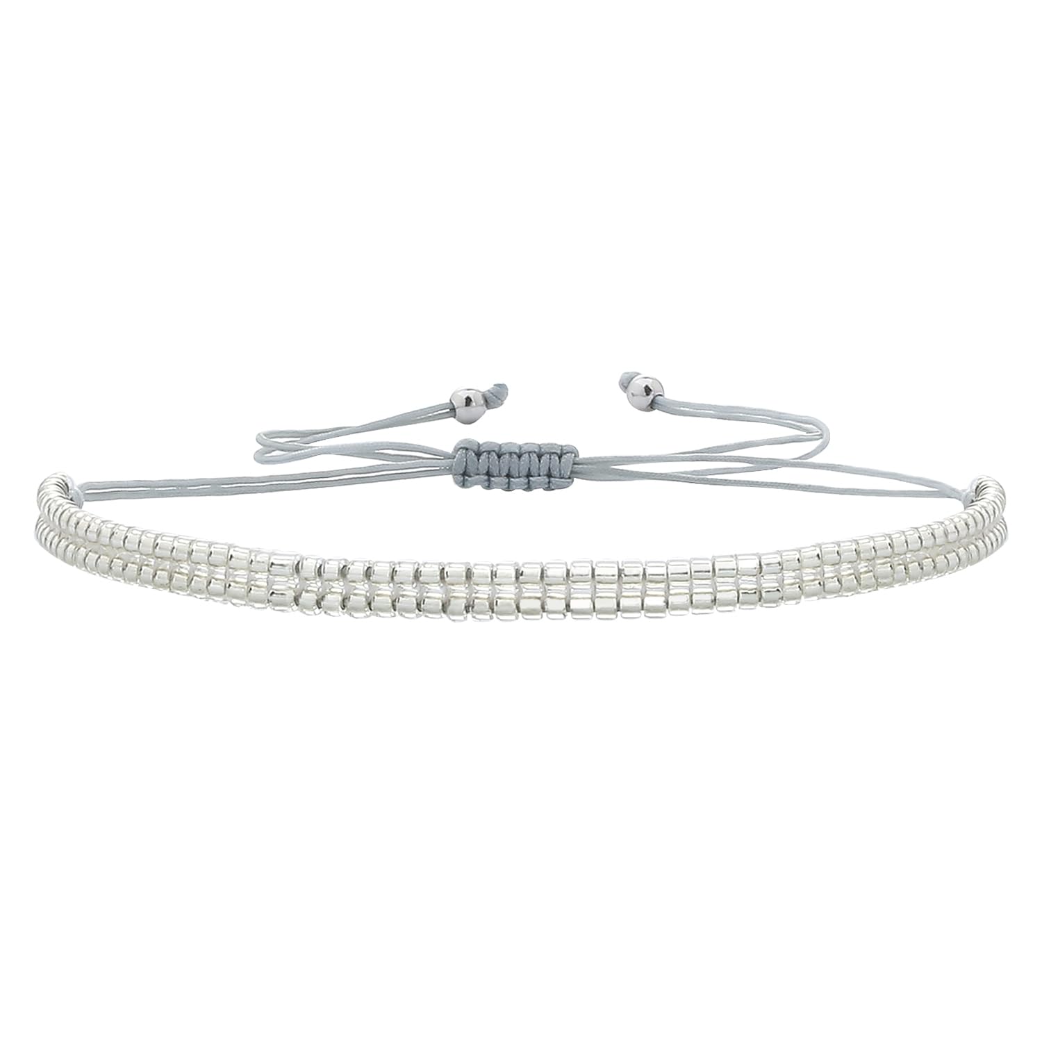 KELITCH Bunte Miyuki Perlen Armbänder Winzig Seil Damen Armb