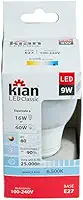 Kian - Lâmpada Led Bulbo A60 9W 6.500K Branca Fria Bivolt