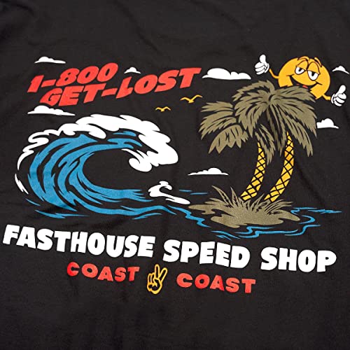 Fasthouse Coast 2 Coast Short Sleeve Tee (Black, Medium) #TOP6