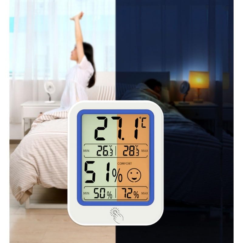 ABS Electronic Digital Display Thermometer Hygrometer Indoor Household