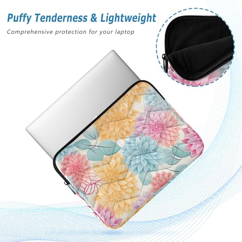 Funda para portátiles 13-14 pulgadas con diseño de flores coloridas miniatura 5