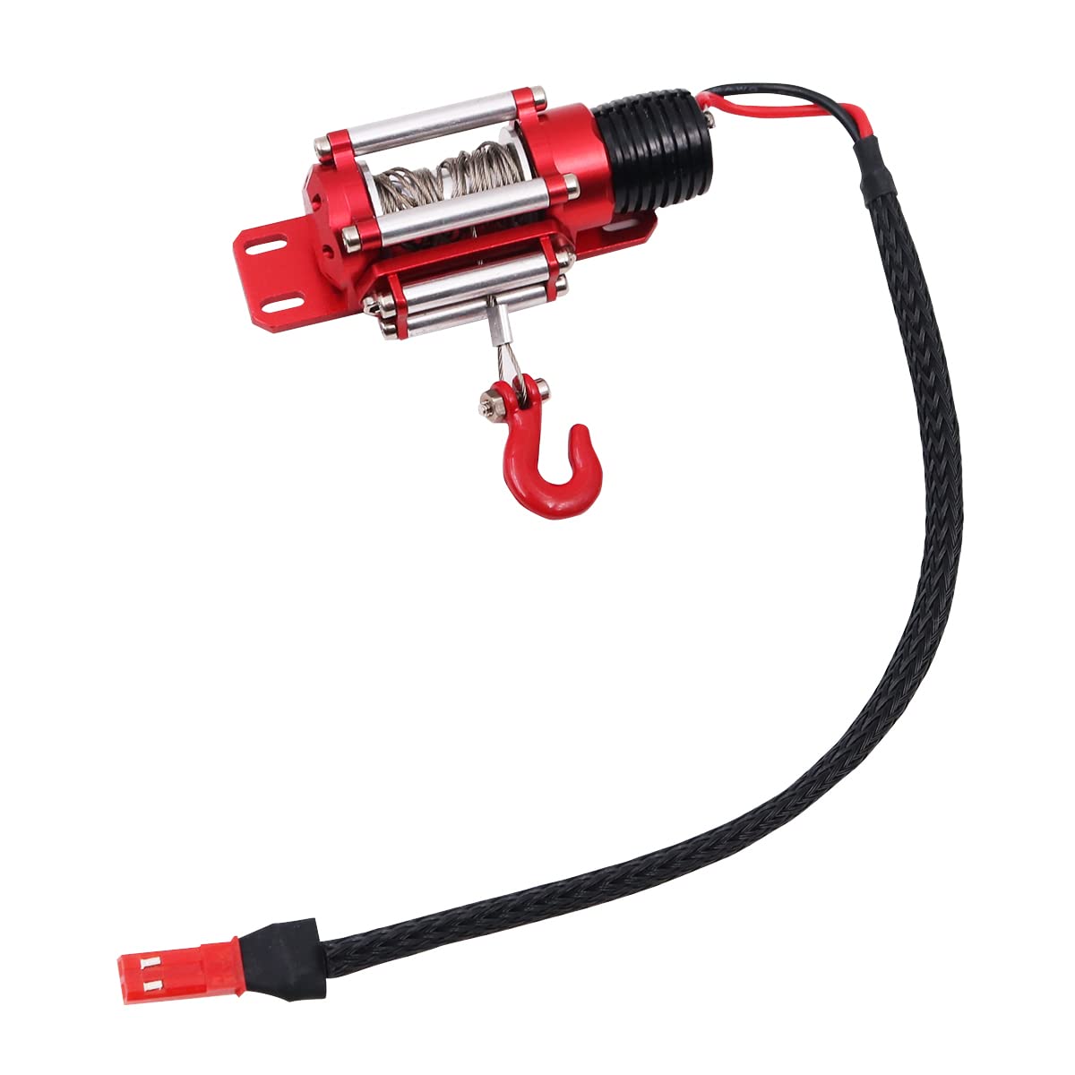 WANGCL Simulation Climbing Car Winch Set Electric Metal Model Vehicle Crawler Car Accessories Compatible with Axial SCX10 RC4WD D90 - Image 2