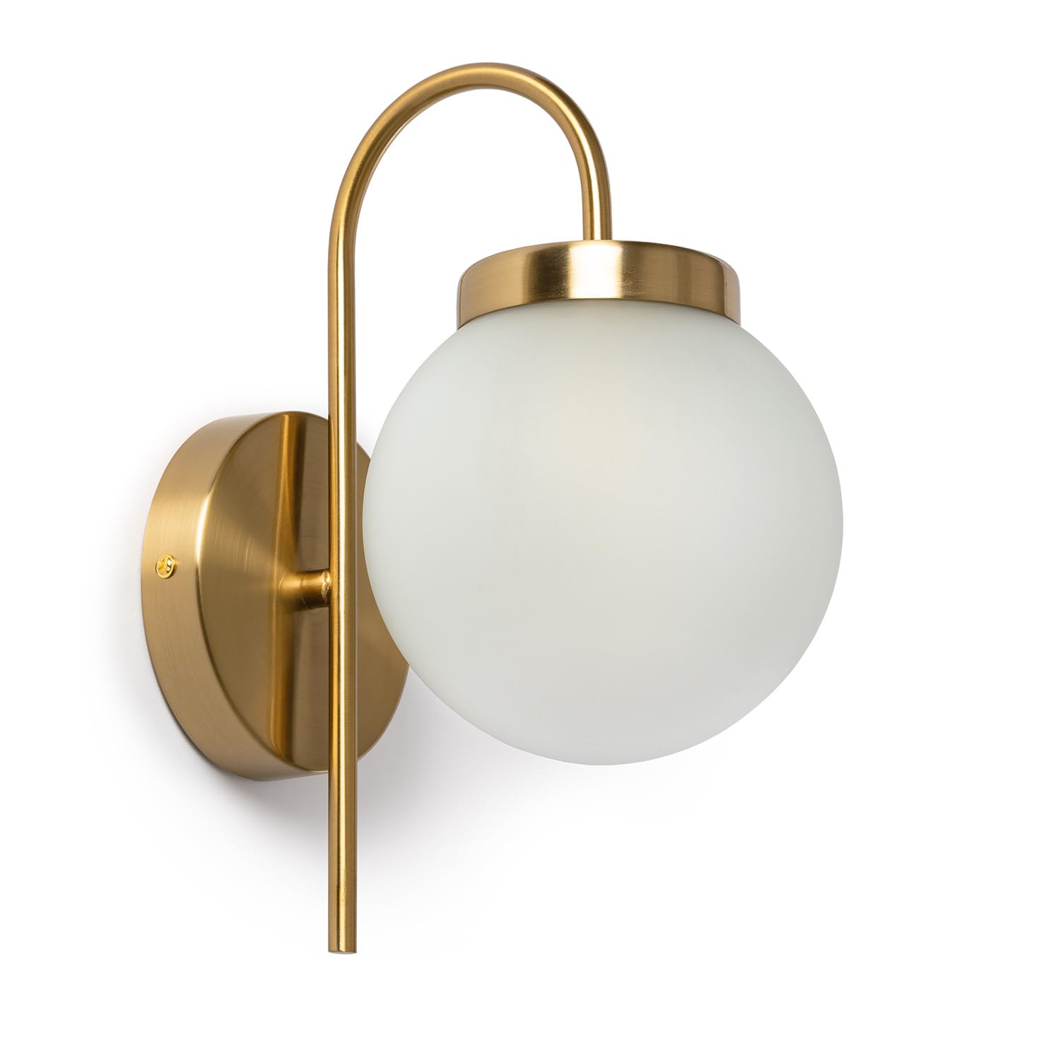 LEDKIA LIGHTING Lampe Murale Extérieur en Métal et Verre Rafha Doré