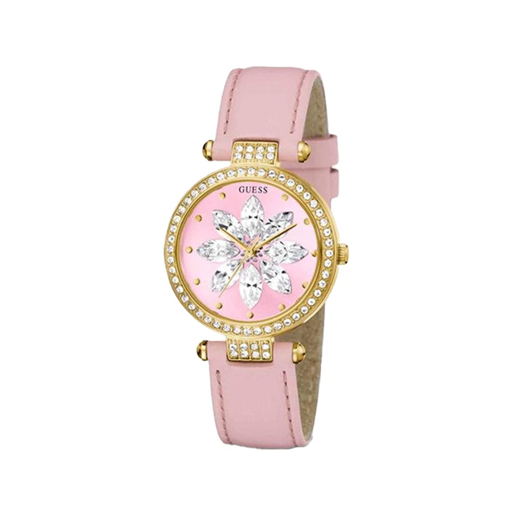 GUESS Leather Analog Pink Dial Women Watch-Gw0382L1, Pink Band (B09JK15SLR) Amazon Price History, Amazon Price Tracker