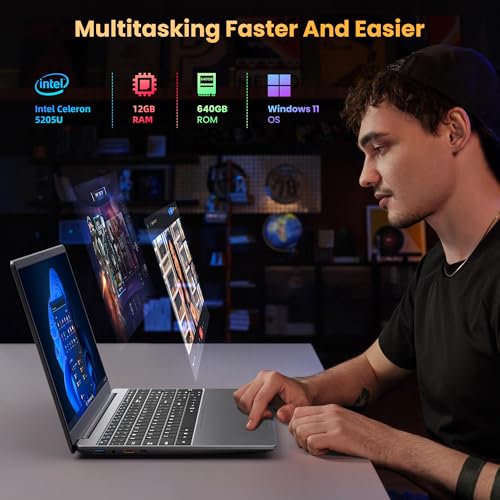 jumper Laptop, 12GB RAM 640GB ROM, Office 365-1 Year, 15.6 Inch Computer, FHD IPS Screen, 38Wh Battery, 2 Stereo Speakers, Numeric Keyboard, HDMI, WIFI5, Type-C. by jumper - Image 3