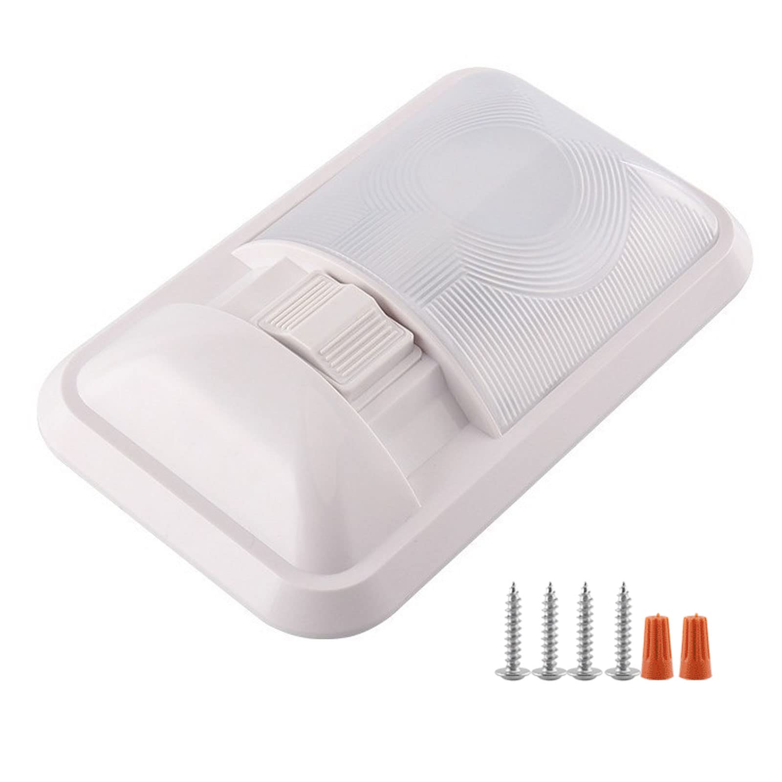 Carkio Frosted Ceiling Light 24-LED 12V - Illuminate Your RV Easy to Install, Energy Efficient, and Durable - Perfect for Trailers, Campers, Trucks, Vans, Boats, and Cars - Pack of 1