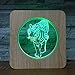 Tiger Animal 3D LED Plastic Night LightLamp Lámpara de mesa Niños Colores...