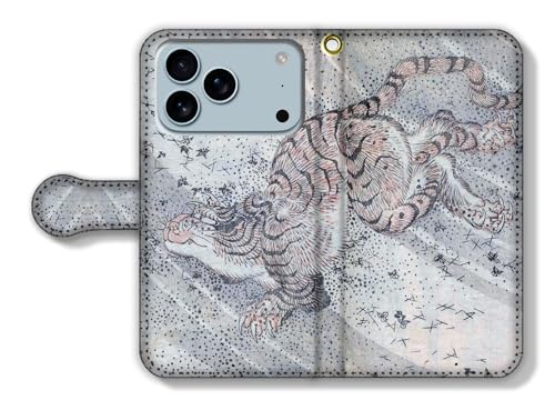 手帳型 iPhone17 Pro Max互換 スマホケース 【世界の名画】 葛飾北斎 ☆浮世絵☆ 北斎漫画 戯画 漫画 アート 絵画 芸術 日本 和 和風 和柄 伝統 (7)