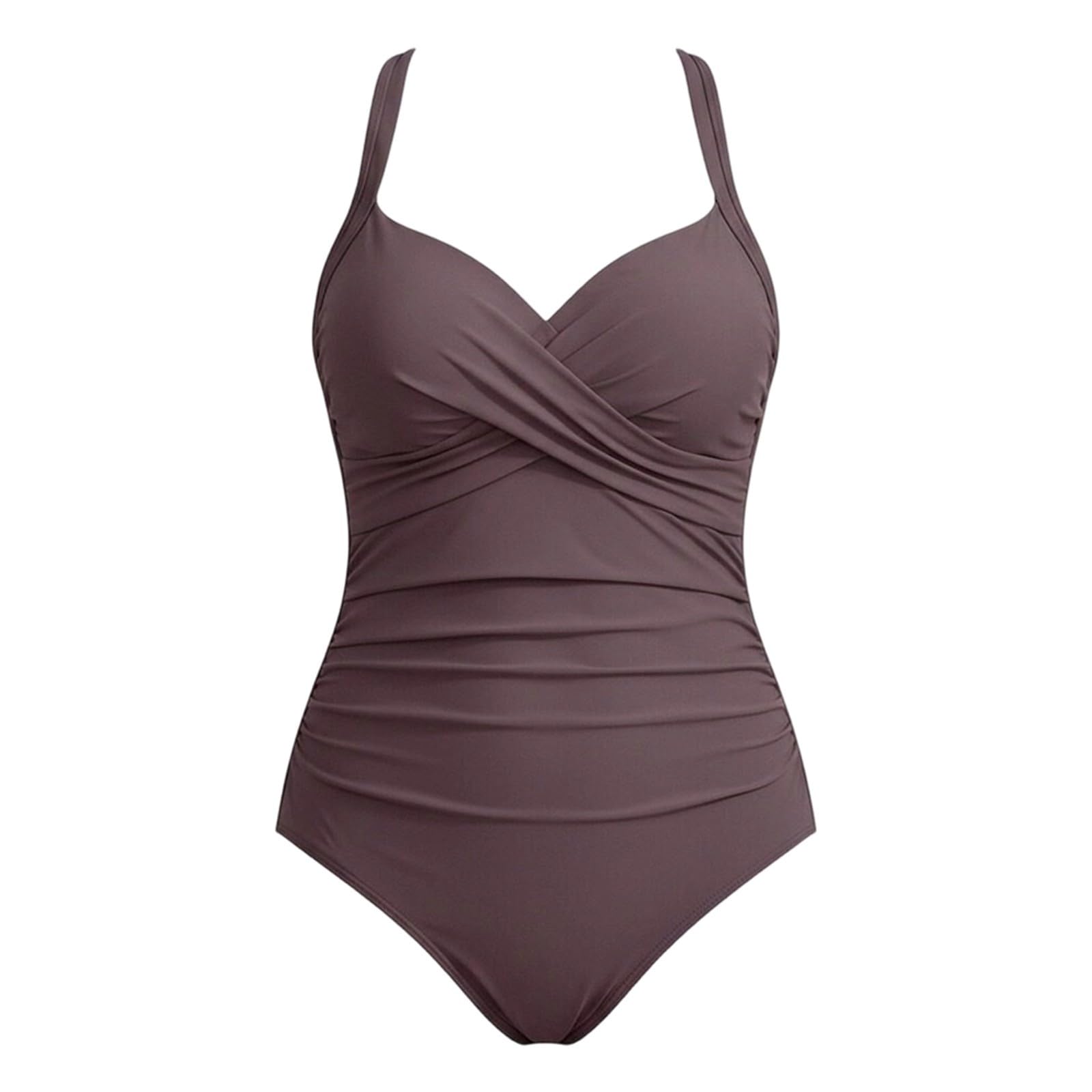 Grande Taille Maillot De Bain Rétro Grande Couvrant avec Jupe — Coupe Fluide Et Élégante pour Promenades sur Plage Été Spa Vacances Adaptée Aux Généreuses