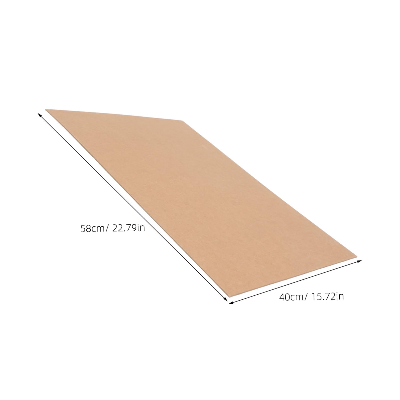 Dickes Kraftpapier 3 Blatt Brauner Vintage Karton für Bastelarbeiten | 440 G/m², 2, 5mm Stärke, Leicht zu Schneiden, für Etiketten und Dankeskarten