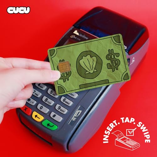 Bikini Bottom Dollar Credit Card Skin Debit Card Stickers for Key, Debit, Credit, Bank Card 4PCS Card Skin for Adults, 002347a4