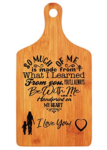 Mothers Gift – Special Love Heart Poem Bamboo Cutting Board Design Mom Gift