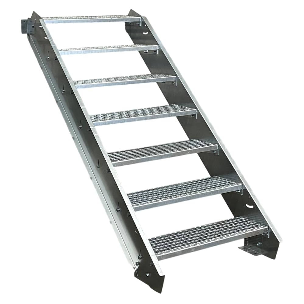 洋書 Treppen - Technik Aussentreppe Altona II – 7 Stufen, Gitterrost - Treppen-Werk