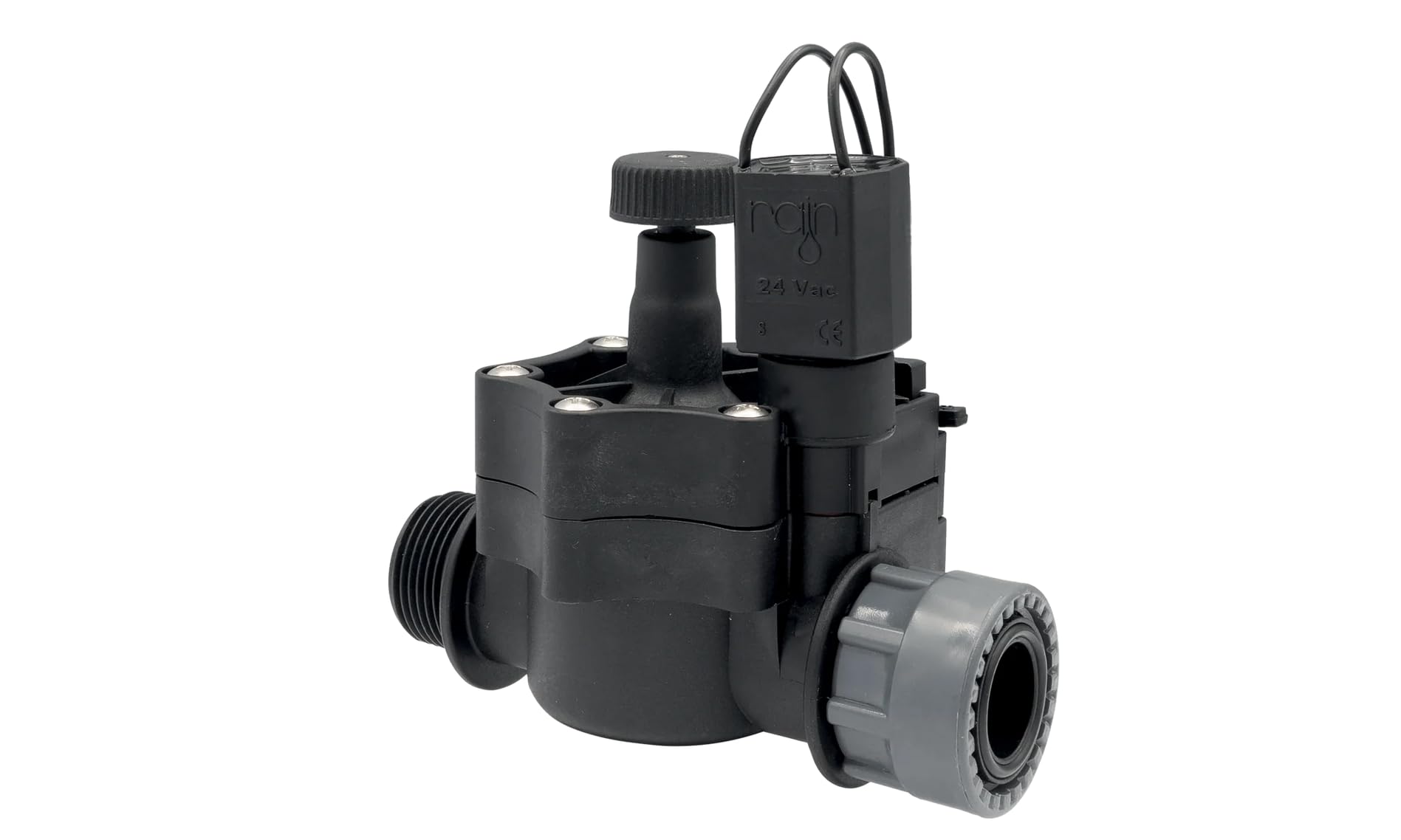 Rain Verteiler 2-fach 3-fach 4-fach 5-fach 6-fach Ventilverteiler 1" SET mit Magnetventil RN155 Plus IG Kupplungen DN25 DN32 Druckluftanschluss und Ventil (DN25, Verteiler 4-fach)