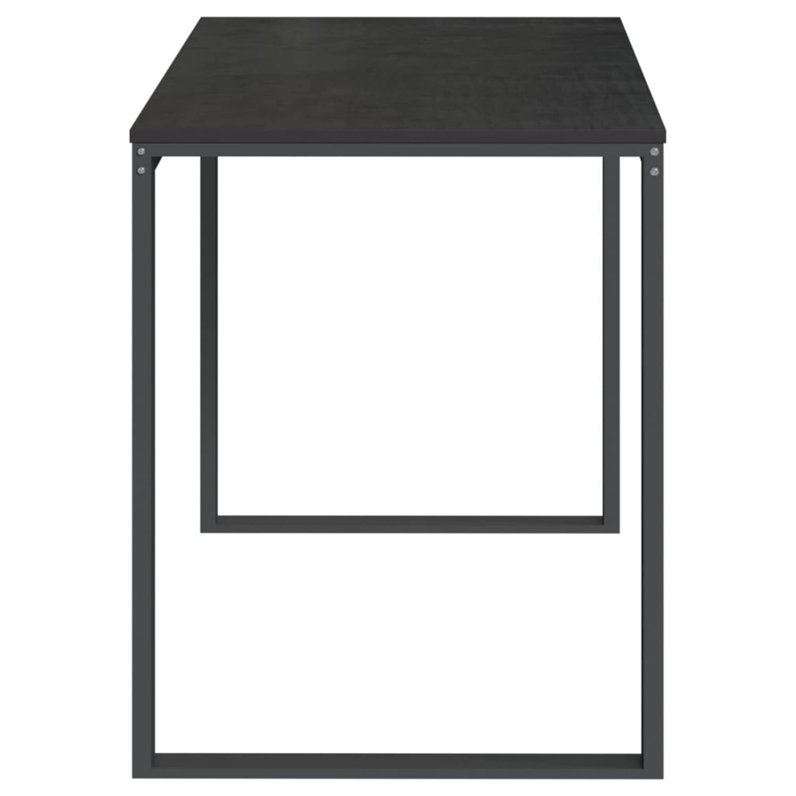 Homgoday Biurko komputerowe, biurko zajmujące mało miejsca, stół biurkowy, biurko do gier do pokoju dziecięcego, czarne biurko komputerowe 110 x 60 x 73 cm, wielowarstwowe drewno