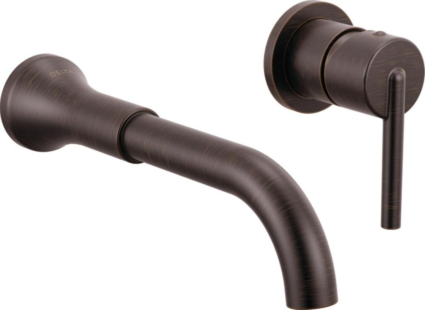 Delta Trinsic Wall Mount Bathroom Faucet, Oil Rubbed Bronze (Trim Only)