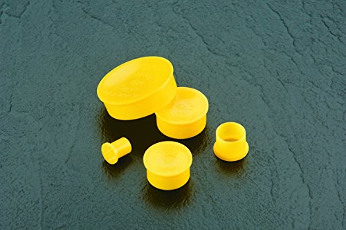 Tapón para rosca de 1-1/8 pulgadas Caplugs QE161AO1 de plástico PE-LD protector amarillo 4
