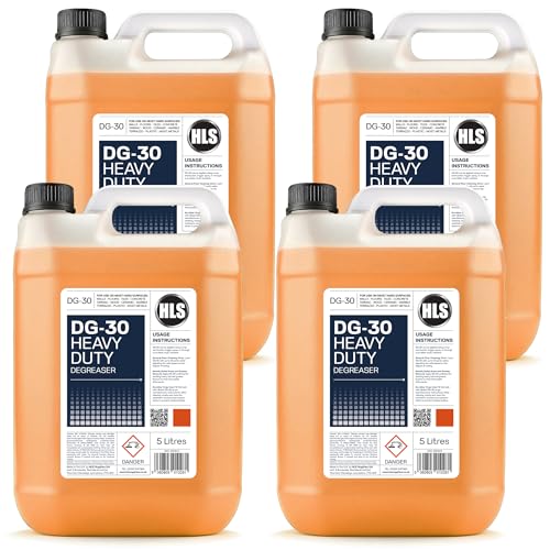 Image of HLS Supplies DG-30 4 x 5L Heavy Duty Degreaser - Industrial Floor Cleaner - Heavy Duty Floor Cleaner