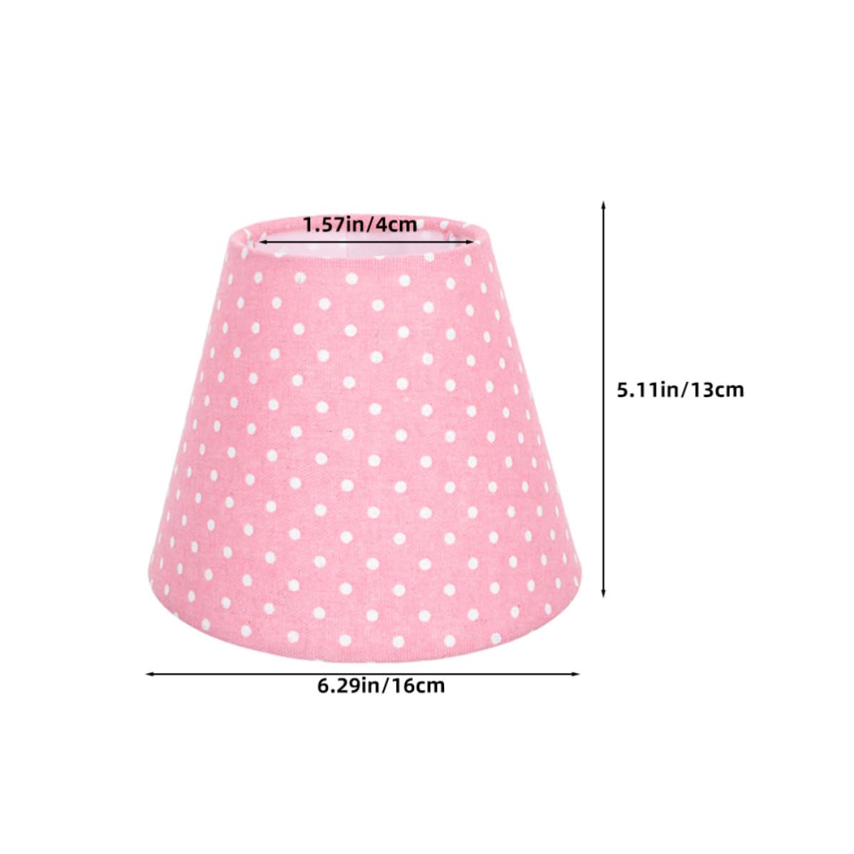 Pantallas para Lámparas de Mesa de Tela Rosa, Diseño Sencillo y Moderno, Forma Campana Redonda, Luz Suave y Ligera, Pack de 2 Piezas para Dormitorio y Salón