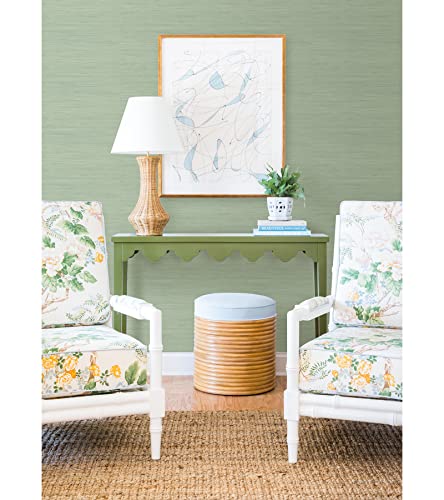 Society Social Classic Faux Grasscloth Peel and Stick Wallpaper, Sage Society Social Classic Faux Grasscloth Peel and Stick Wallpaper, Sage