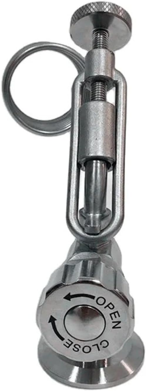 Home brewing 304 stainless steel beer sampling valve and defoaming coil combination pigtail cooling coil for beer fermentation tank red wine Brewing accessories(TC34mm)