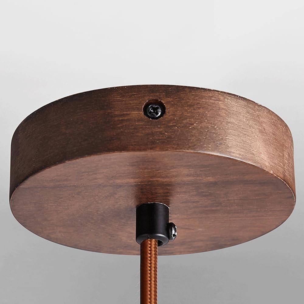 Lámparas Colgantes japonesas Lámpara Colgante de mármol Lámpara de Estilo Natural Cubierta de Madera Accesorios de iluminación de Techo para Restaurante Interior Cafetería Apartamento