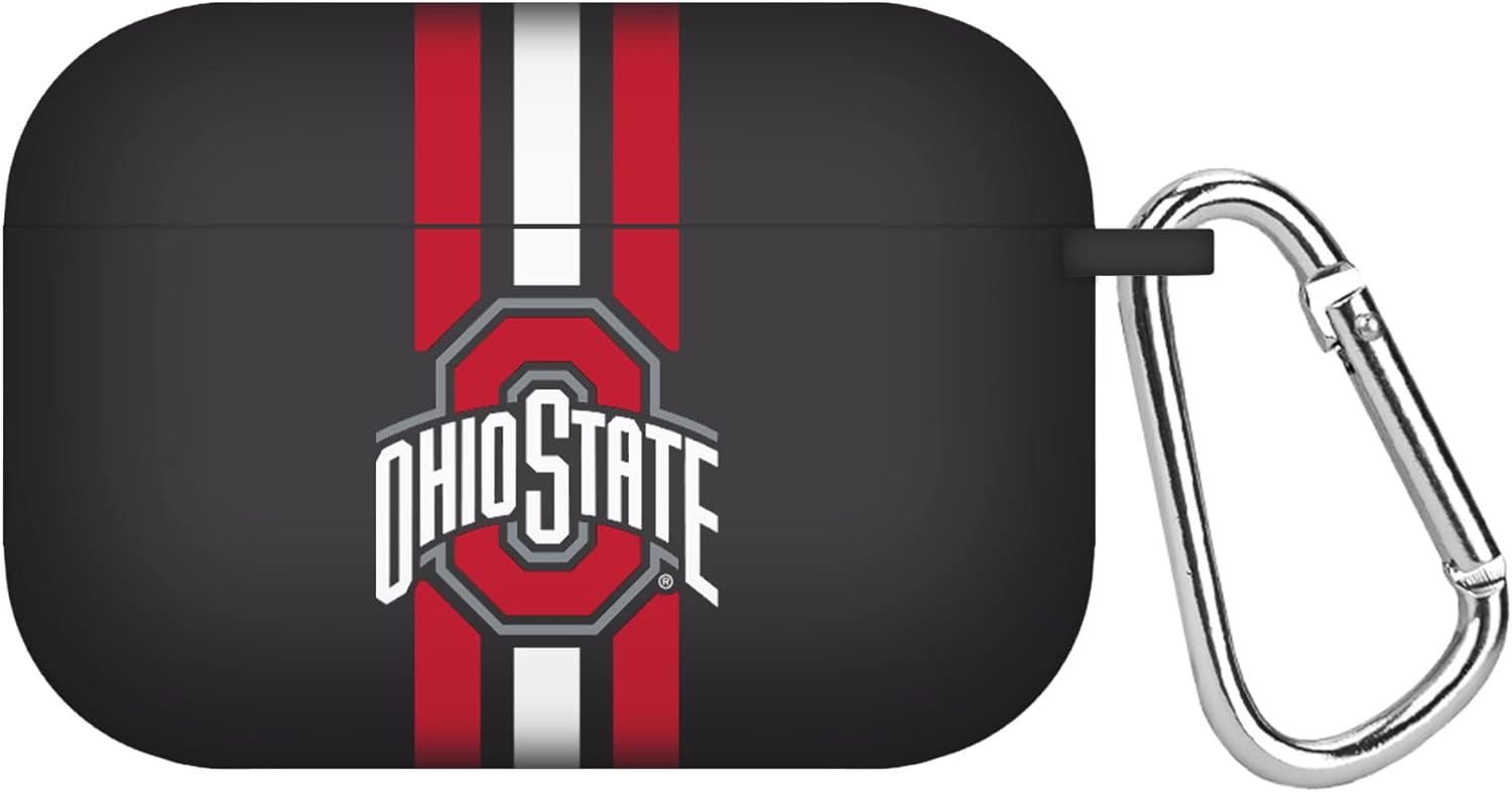 Affinity Bands Ohio State Buckeyes HD Combo Package Compatible with Apple Watch and AirPods Pro (38/40/41mm (42mm Series 11) Long Stripes)