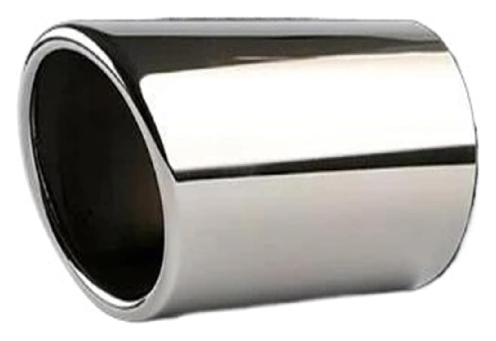 Tubo de escape para VW Tiguan 2016 de acero inoxidable negro 70 mm 7