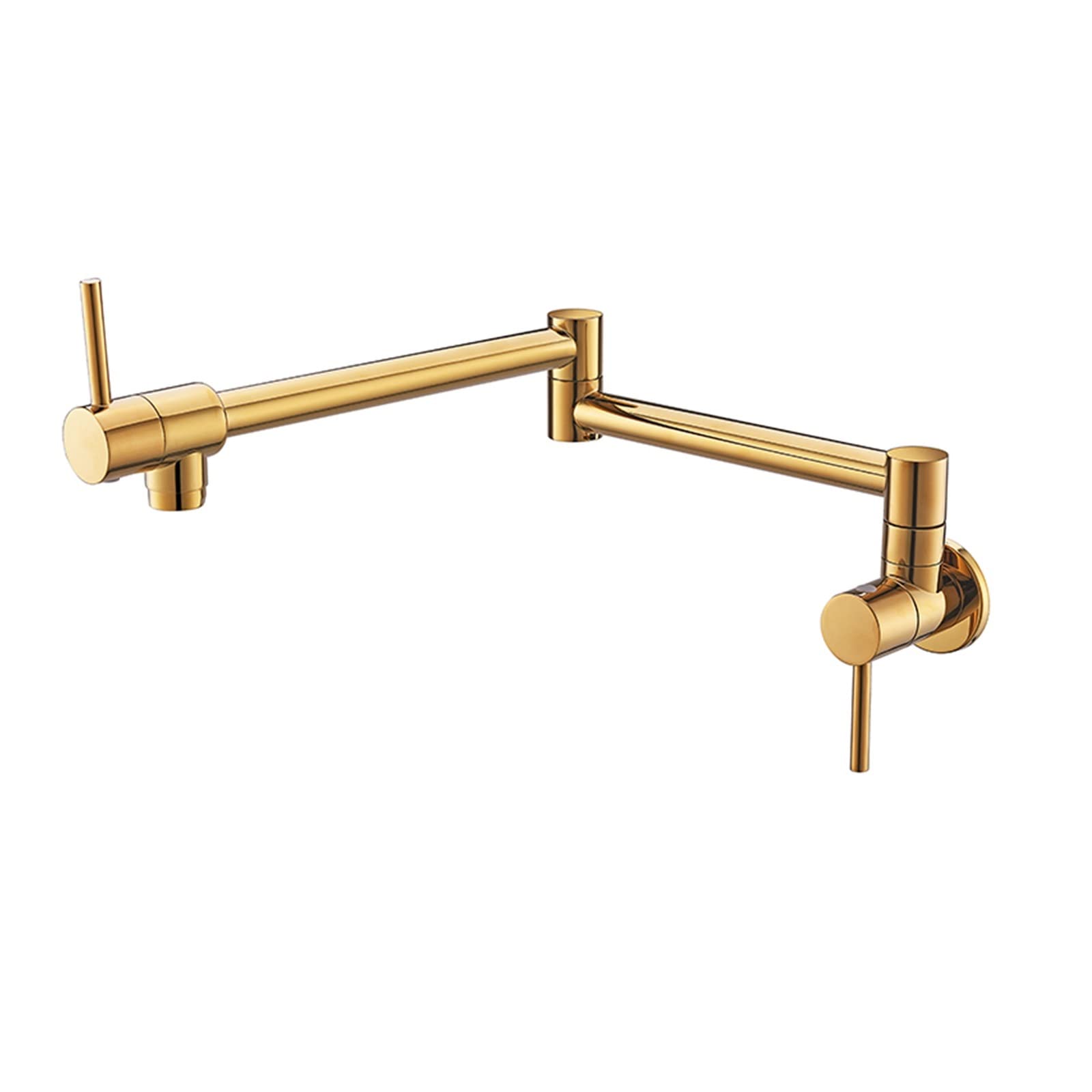 Fregadero de la cocina grifo pared latón del fregadero fría rotación plegable plegamiento dorado/cromado,Durabilidad(Chrome)