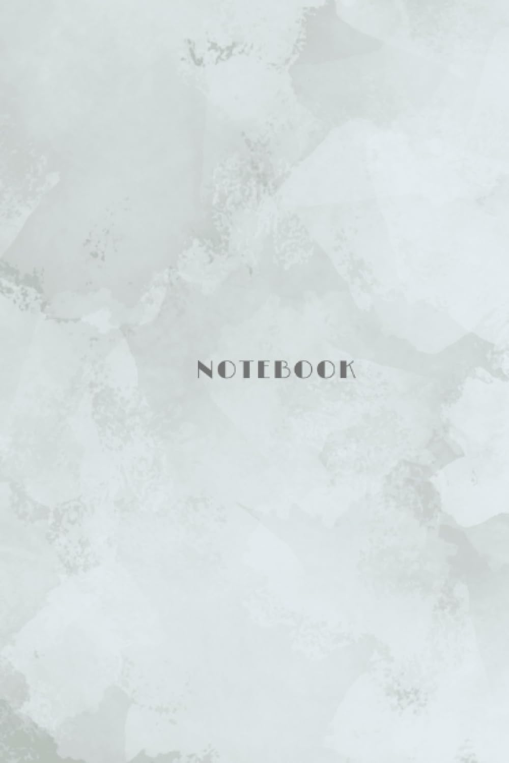 NOTES: Elegant Greenish Gray Marble 6x9 Inch Notebook