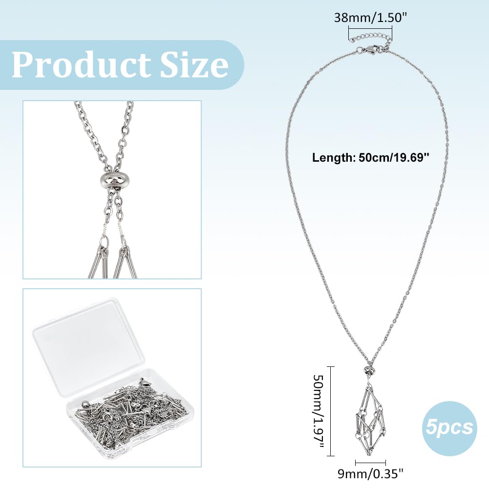 UNICRAFTALE Maglie Cuore Infinity In Acciaio Inox – 5 Pezzi 23x10x1,5mm – Connettori Con Foro 2mm Per Gioielli Fai Da Te - 2