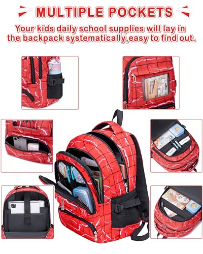 Image of Kids Backpacks Boys School Bookbag for Elementary Kindergarten Preschool Mochila Para Ninos 4 5 6 7 8 9 10 11 12