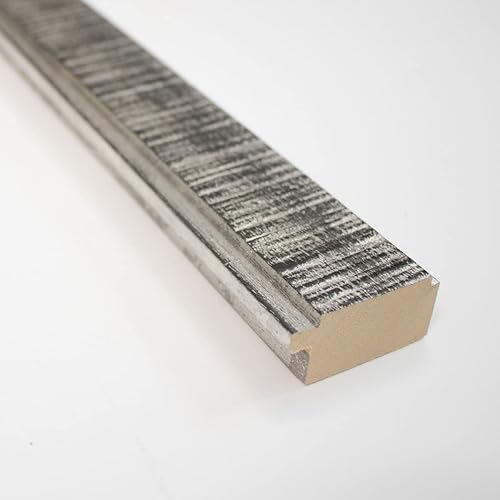 Miniatura 5 de Marco de fotos de madera real color negro de 31 x 31 pulgadas de ancho de 1.5 pulgadas  Profundidad del marco interior de 0.5 pulgadas  Marco de