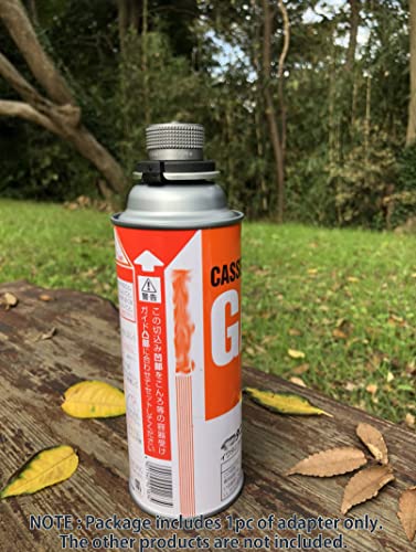 Campingmoon Camping Grill Gas Stove Adapter(Vertical Type), Input: Butane Canister, Output: En417 Lindal Valve Z11 #TOP5