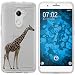 Produktbild PhoneNatic Case kompatibel mit HTC One X10 Silikon-Hülle Vektor Tiere Giraffe M8