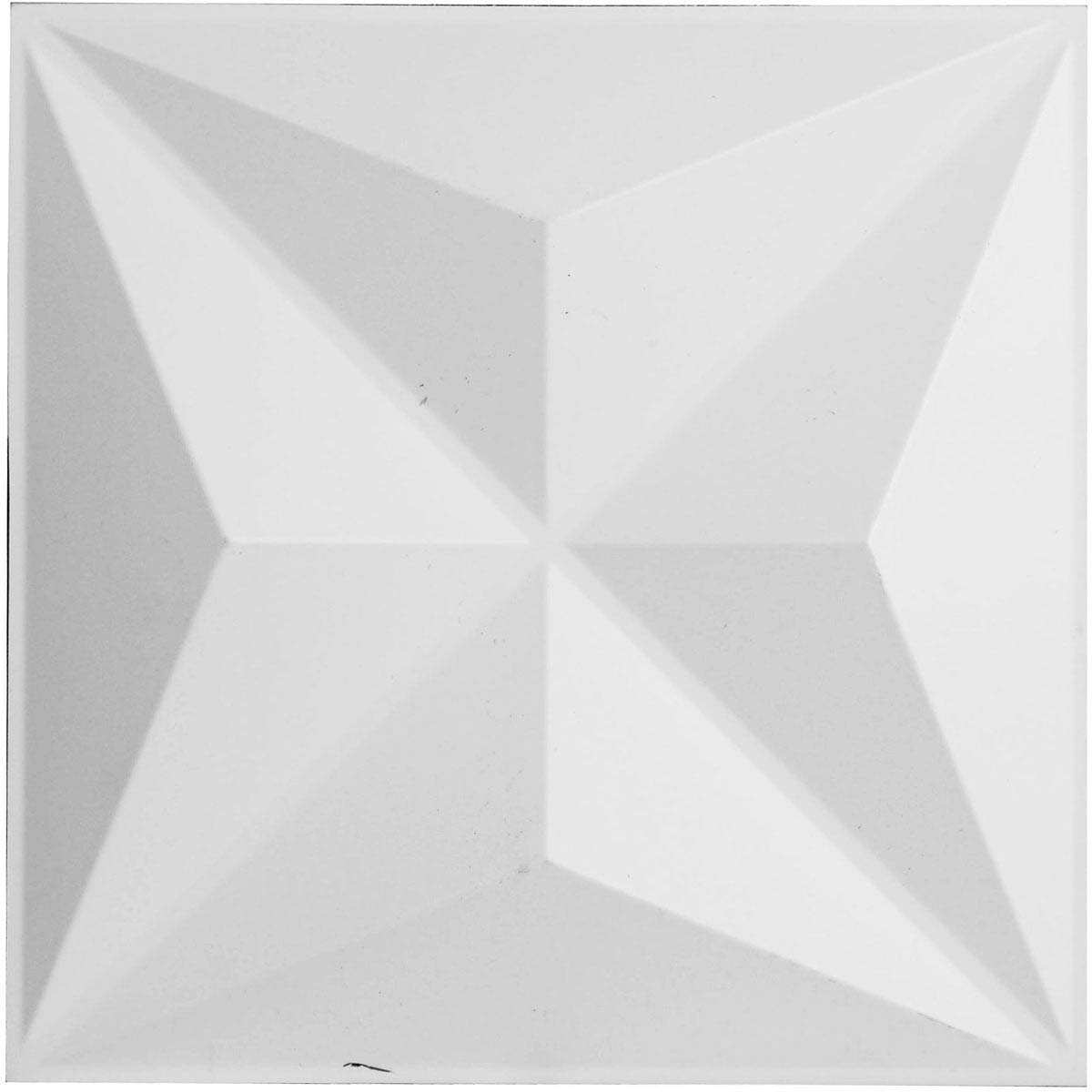 Ekena Millwork WP12X12KEWH Kent EnduraWall Decorative 3D Wall Panel, 11 7/8"W x 11 7/8"H, White