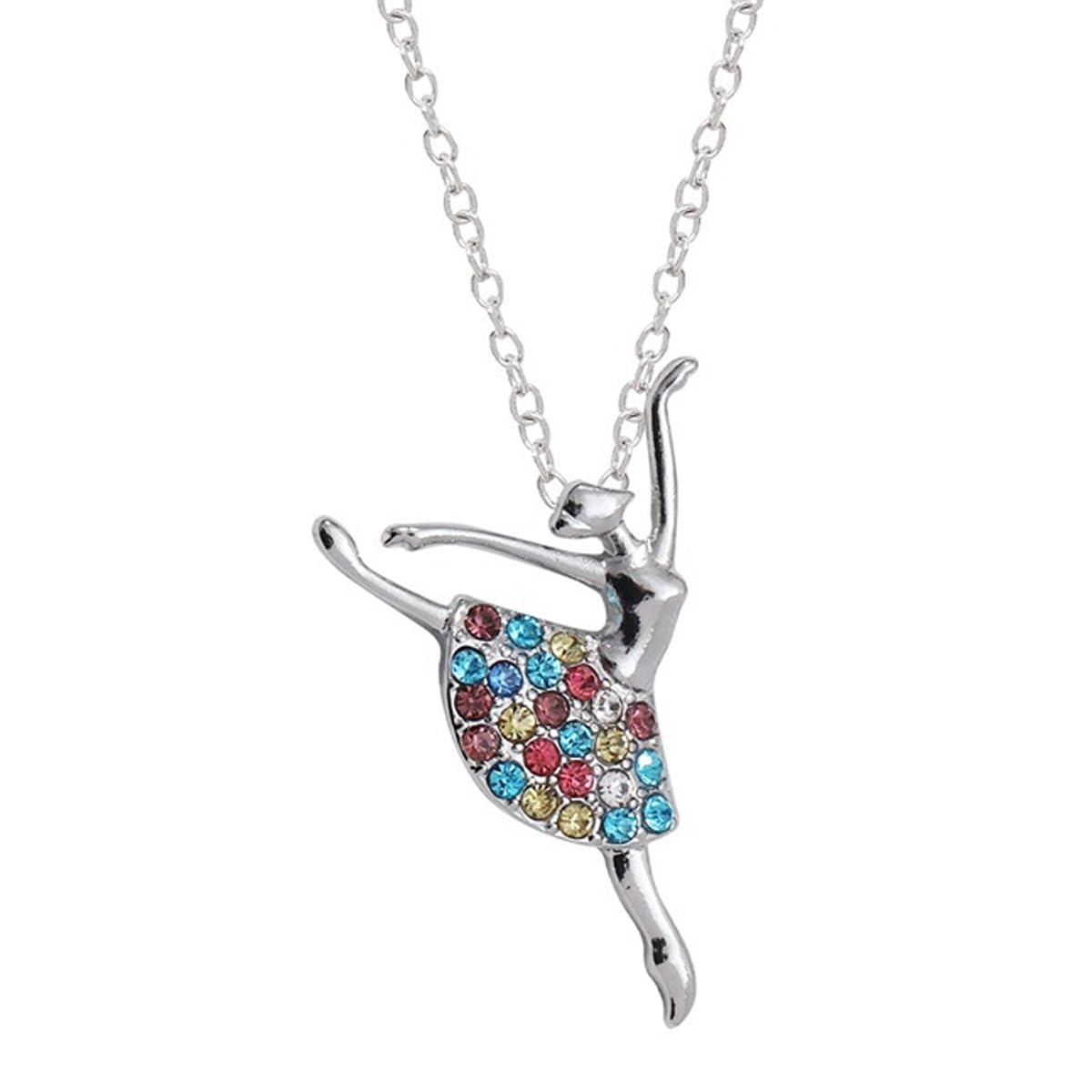 Collana In Argento 925 Con Ciondolo Angelo Ballerina – Regalo Perfetto Per Prima Comunione E Bambine