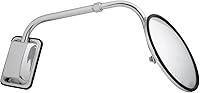 Vista 1 de Grand General 33392 - Espejo de montaje en capó de acero inoxidable convexo regular de 8 pulgadas con brazo ajustable para camiones, autobuses