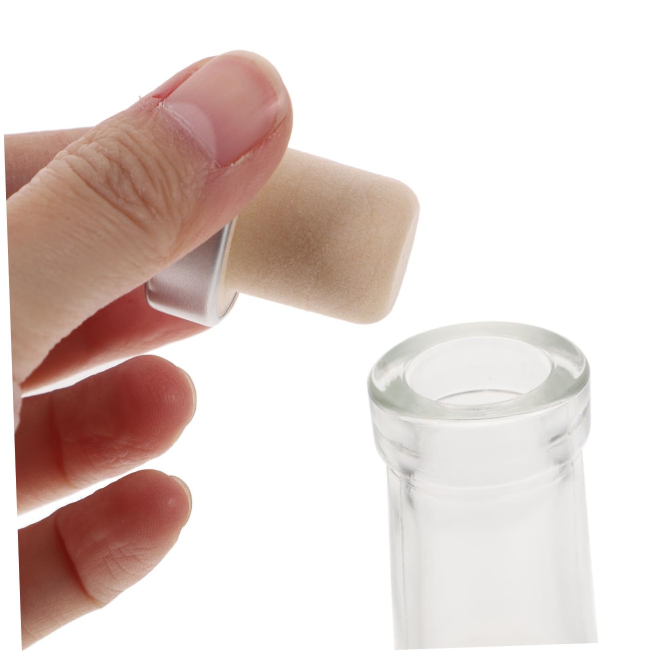 2 Stück-Pack Wodkaflaschen aus Glas 375ml Transparent Dickwandig
