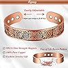 Cigmag 9X Mens Copper Bracelet Ultra Strength Magnet 99% Solid Pure Copper Magnetic Bracelets for men Adjustable Cuff Bangles with Present Box (Tree of Life Raven) #2