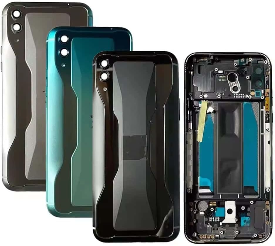 YOOOKOOO Compatible Rear Back Cover for Xiaomi Black Shark 2 – Battery Door Housing Replacement Part (Silver)