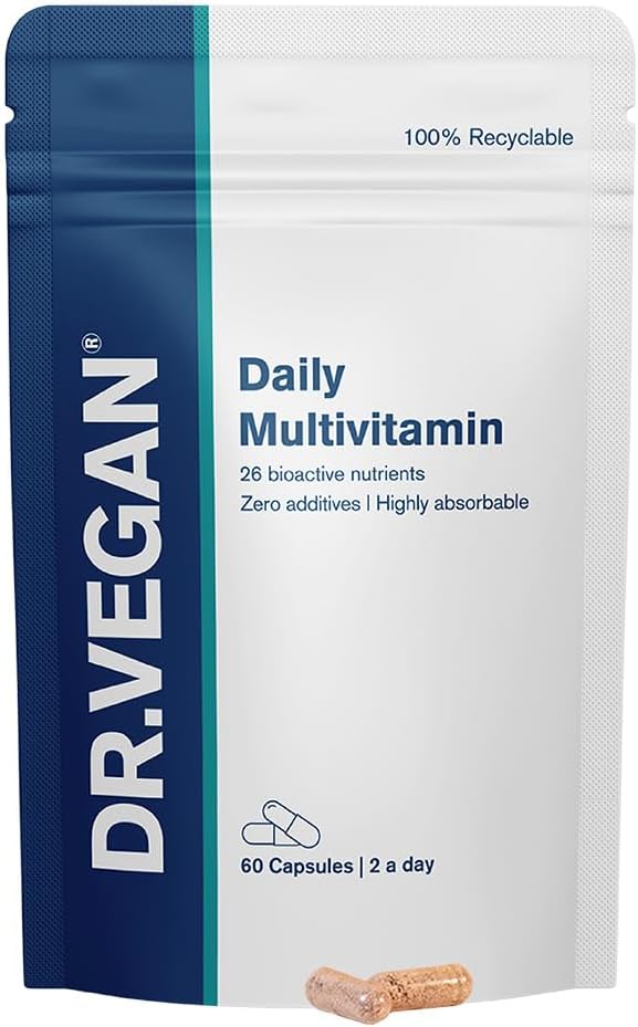 DR.VEGAN® Daily Multivitamin | Vegan Multivitamin | 60 Capsules | Two-A-Day
