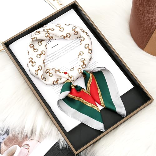 Square Scarf for Women Fashion Neck Accessory Lightweight Hair Wrap for Office Travel Business Evening Daily Wear4