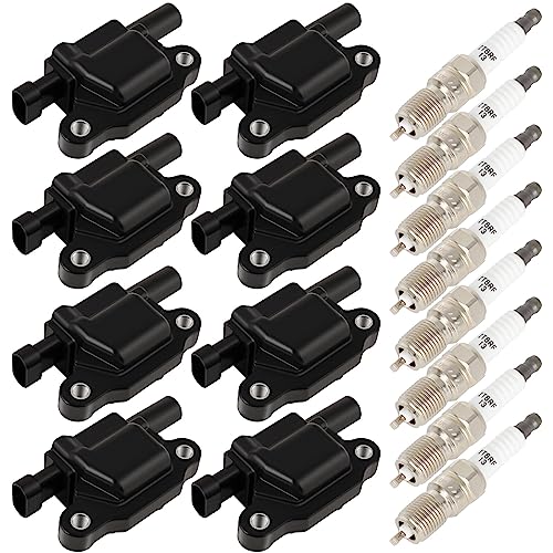 OCPTY 8 ignition coils with 8 iridium Spark Plugs fits UF413 12611424 12570616 for Chevrolet for GMC CadillacCamaro Corvette Express Impala CTS Rainier Avalanche Silverado Suburban Savana -  133302-5456-1714216061