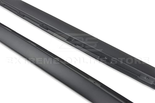 Miniatura 7 de Para Chevrolet Corvette C6 Grand Sport y Z06 2005-2013  Paneles basculantes de faldas laterales estilo ZR1 con par de solapas de barro (plástico ABS