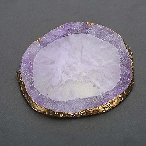 Naturharz Stein Nail Palettes mit Goldrand für Nagel DIY Design Nail Art, Nagellack Make up Pallete Nail Art Polnisch… – Bild 6