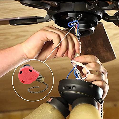Image of ZE-268S1 Ceiling Fan Switch Zing Ear 3 Speed 4 Wire Pull Chain Control Replacement for Fans, Wall Lamps, Cabinet Light, Antique 2PCS