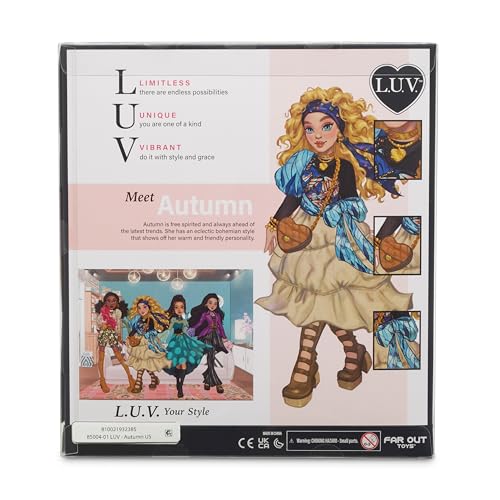 Muñeca de Moda Far Out Toys Autumn LUV de 10 pulgadas miniatura 4
