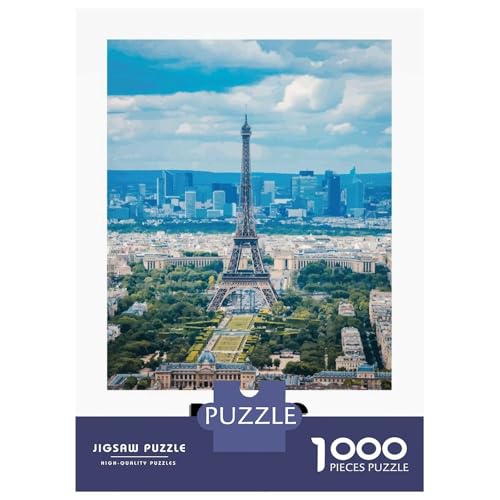 Rompecabezas para Adultos De 1000 Piezas La Tour Eiffel Rompecabezas para Adolescentes Juego Práctico Desafío Difícil Juego Desafiante Regalos 38x26cm/1000pcs